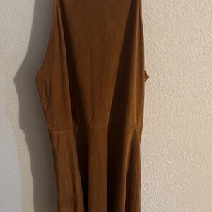 No Boundaries Brown Midi Dress